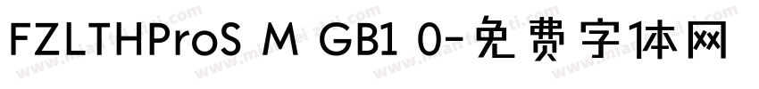 FZLTHProS M GB1 0字体转换